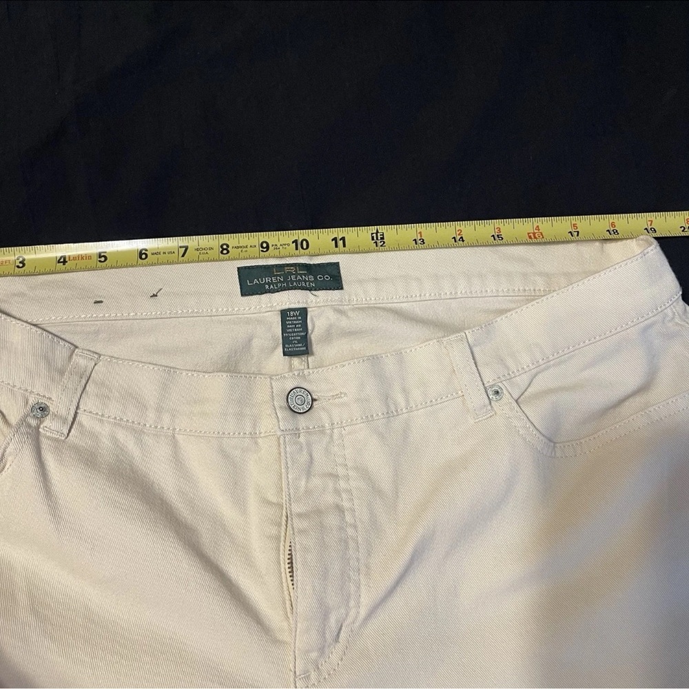 *PAIR*LRL Lauren Jeans Co Modern Straight Size 18W Black White - Picture 13 of 16